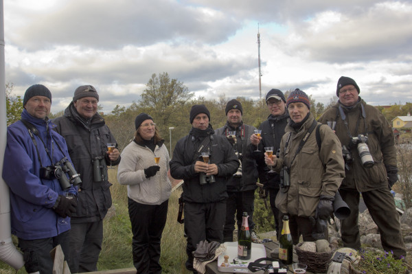 HYVÄN SYKSYN MYÖTÄ LÖYTYI JOSKUS AIHEITA JUHLISTAA PÄIVIÄ - TÄSSÄ KASHMIRINUUNILINTU PLAKKARISSA